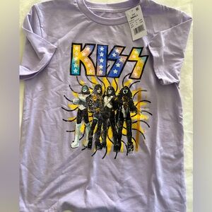 KISS Kids Purple Graphic T-Shirt